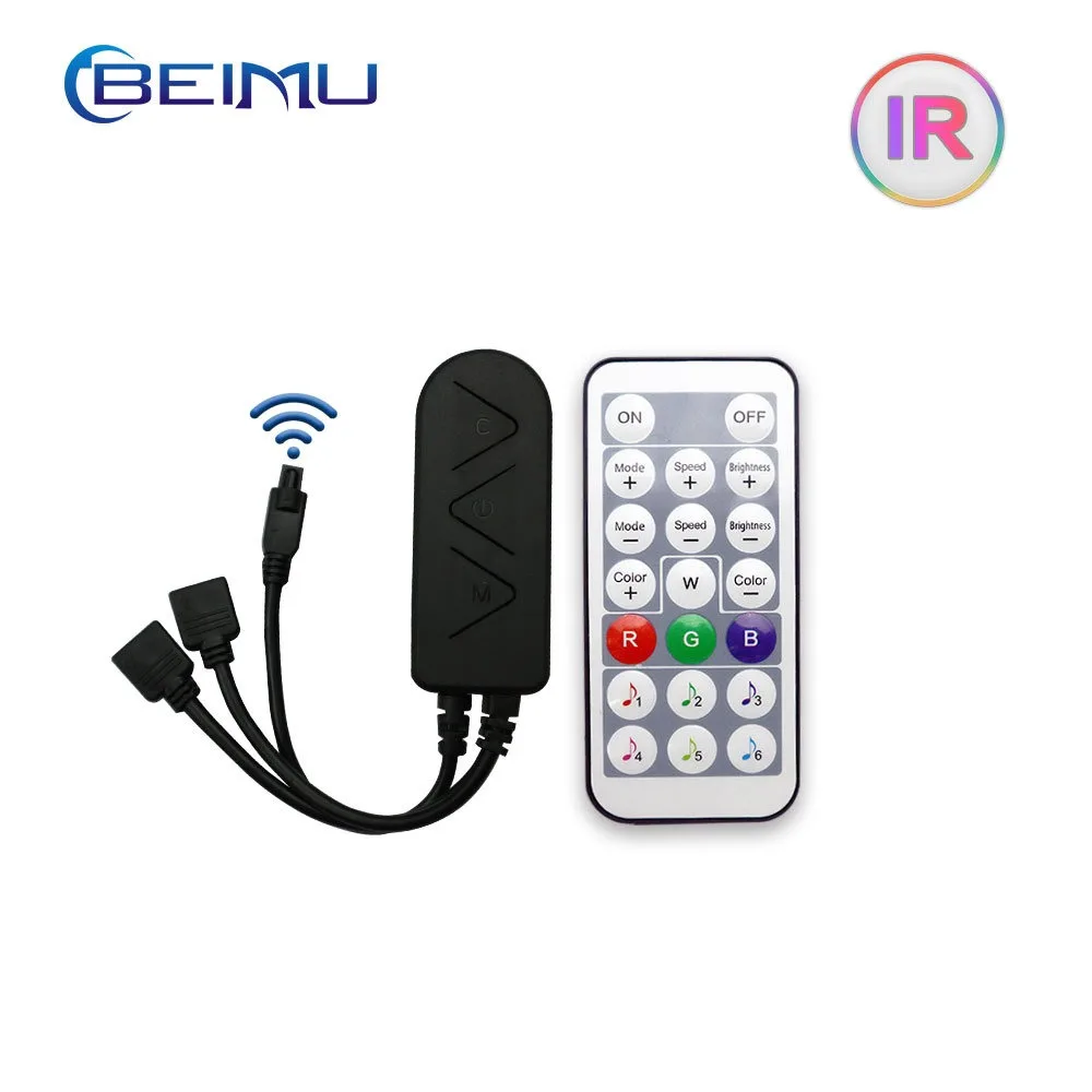 Cross border exclusive graffiti WiFi Bluetooth LED seven color RGB light strip controller development OEM/ODM customization