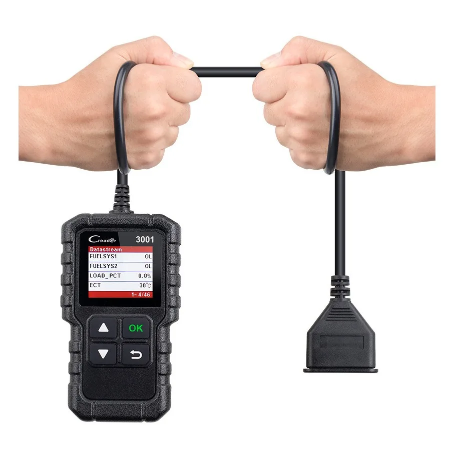 X431 CR3001 OBD2 сканер механический OBDII диагностический считыватель кодов инструмент для проверки света двигателя тест напряжения батареи