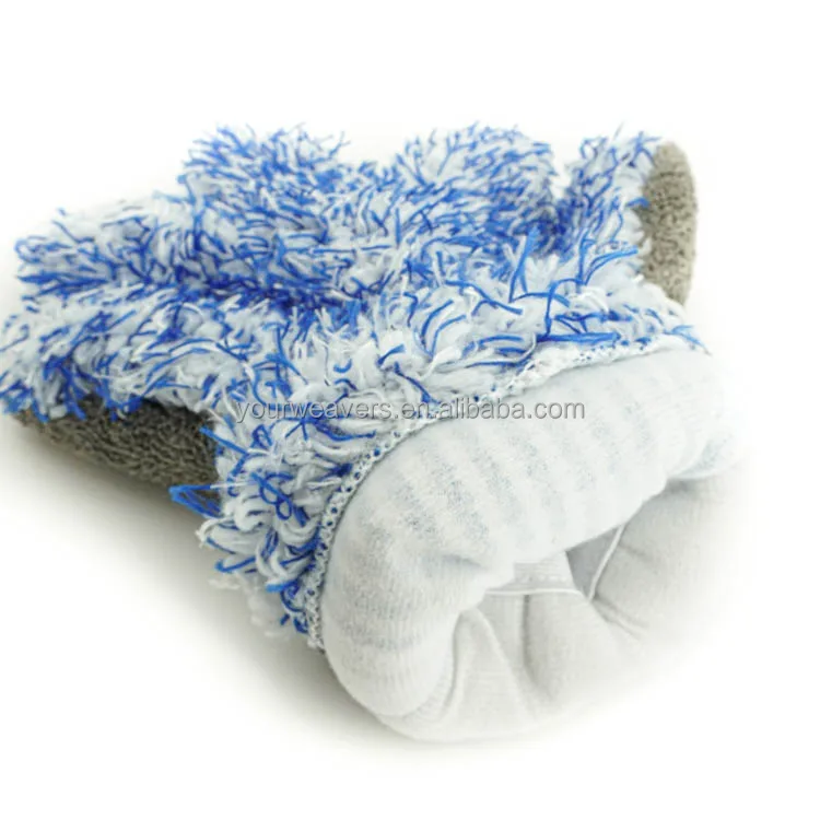 Customized Mixed color Microfiber Car Wash Mitt Car Microfiber Glove Mitts Micro Fiber Car Wash Cleaning Gloves