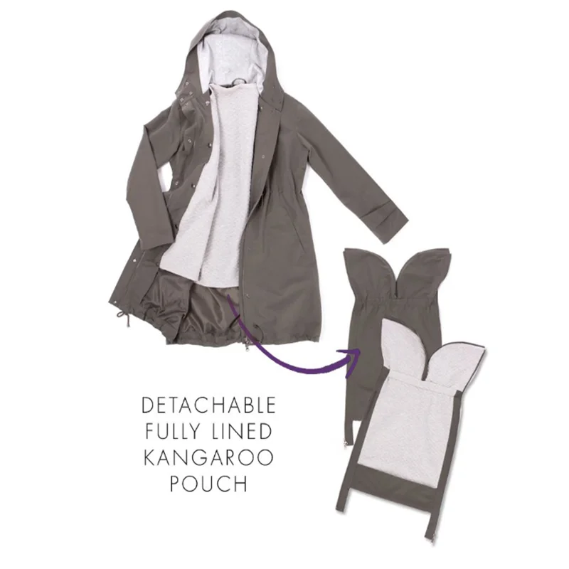 3 in 1 Mid-Weight Maternity Parka Winter Coats for Ladies Pregnant Women Jacket Coat