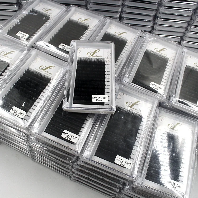 Most Popular Premium 0.03mm Individual Faux Mink Eyelash Extension Private Label Classic Lash Extensions