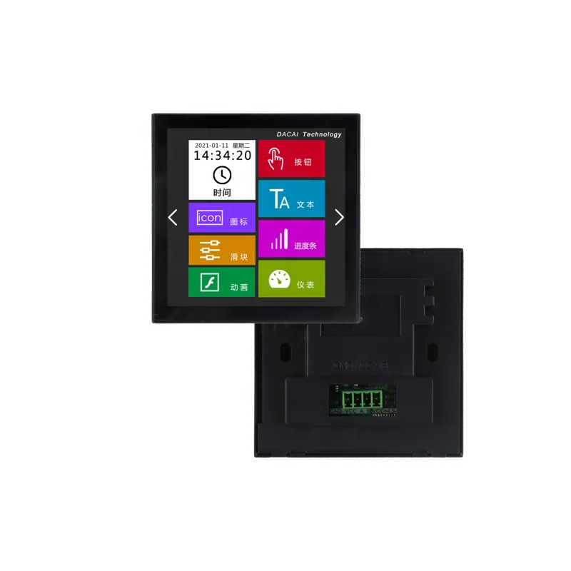 DACAI 4 inch touch panel Smart UART Serial TFT Module 480*480 HMI LCD Control board small  display