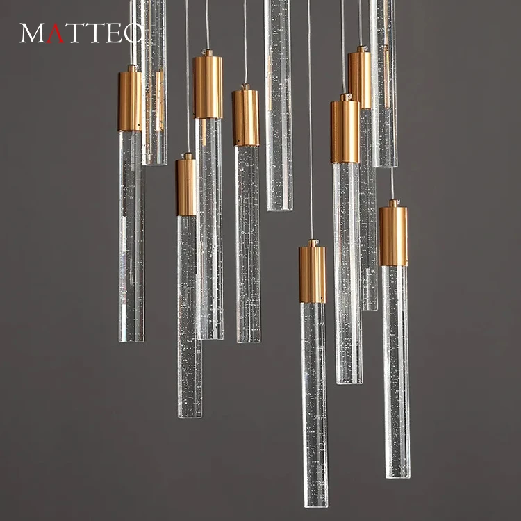 Высококлассная Современная хрустальная линейная люстра большие торговые центры отелей роскошное внутреннее освещение виллы 3000K подвесная установка