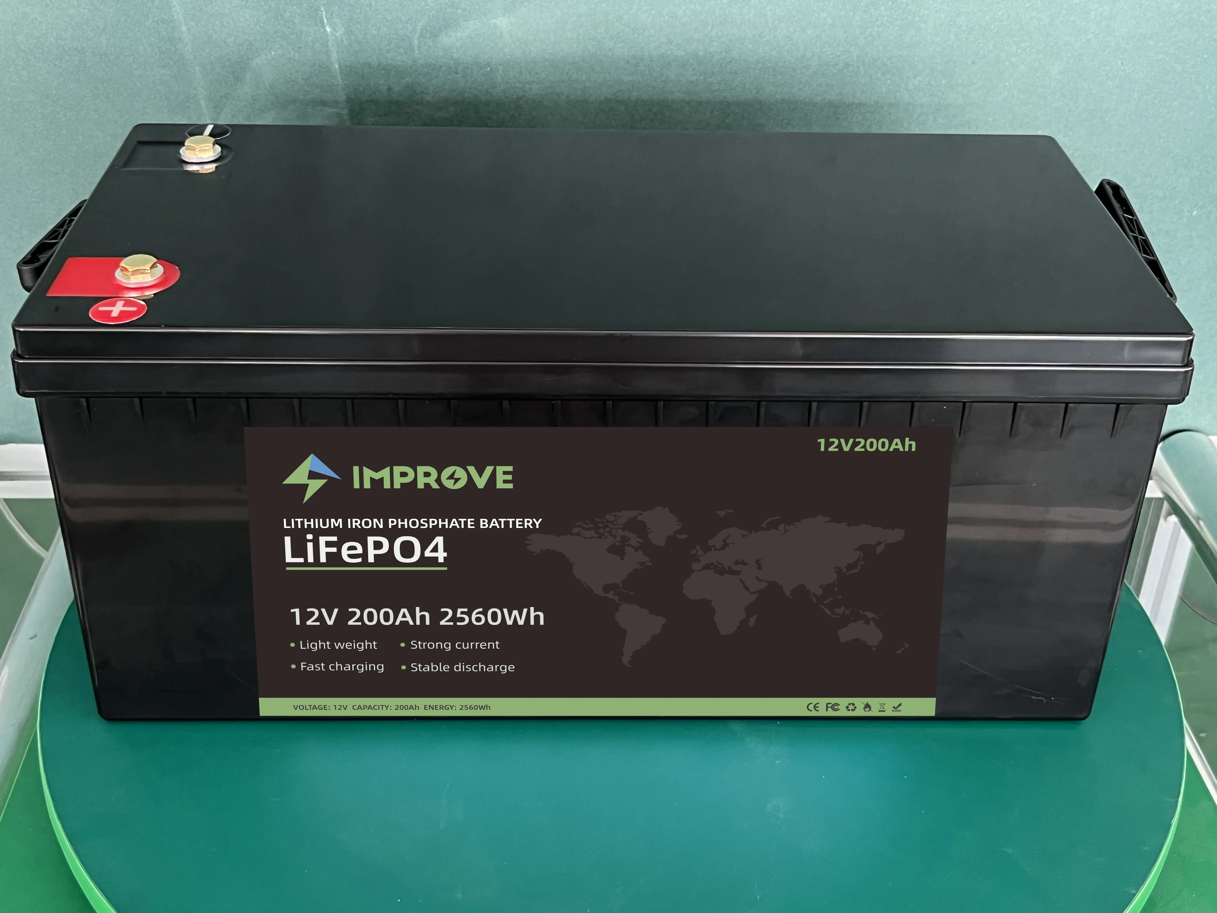 Wholesales solar energy system 12V 200Ah LiFePo4 Battery Pack 12.8v rechargeable Lithium Ion deep cyccle battery with BMS