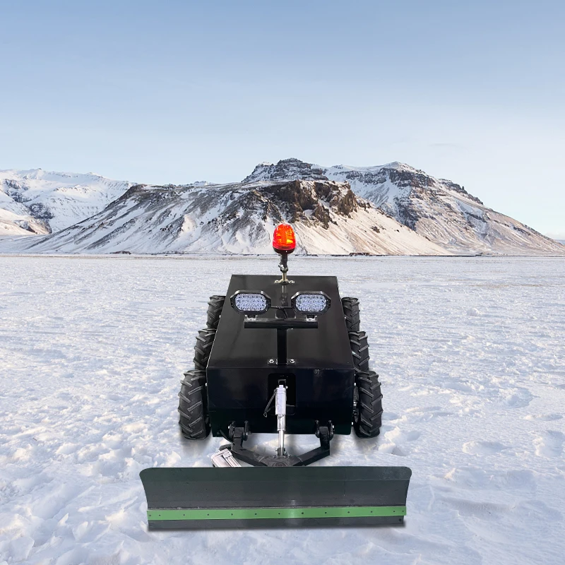 Factory Direct Sale Remote Control Robot Snow Blower Pusher Plow Snow Sweeper Machine