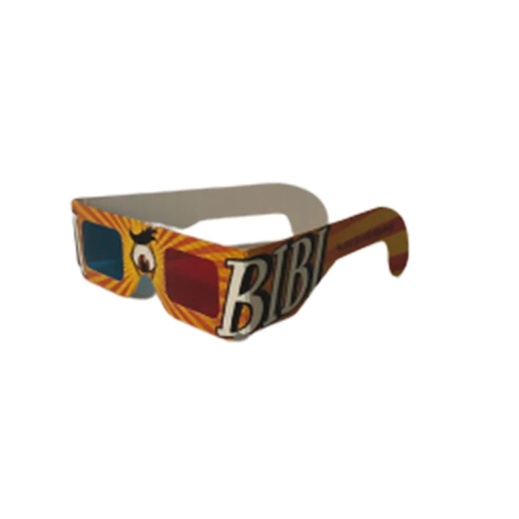 Wholesale Foldable Red Cyan Blue Paper Custom 3D Glasses