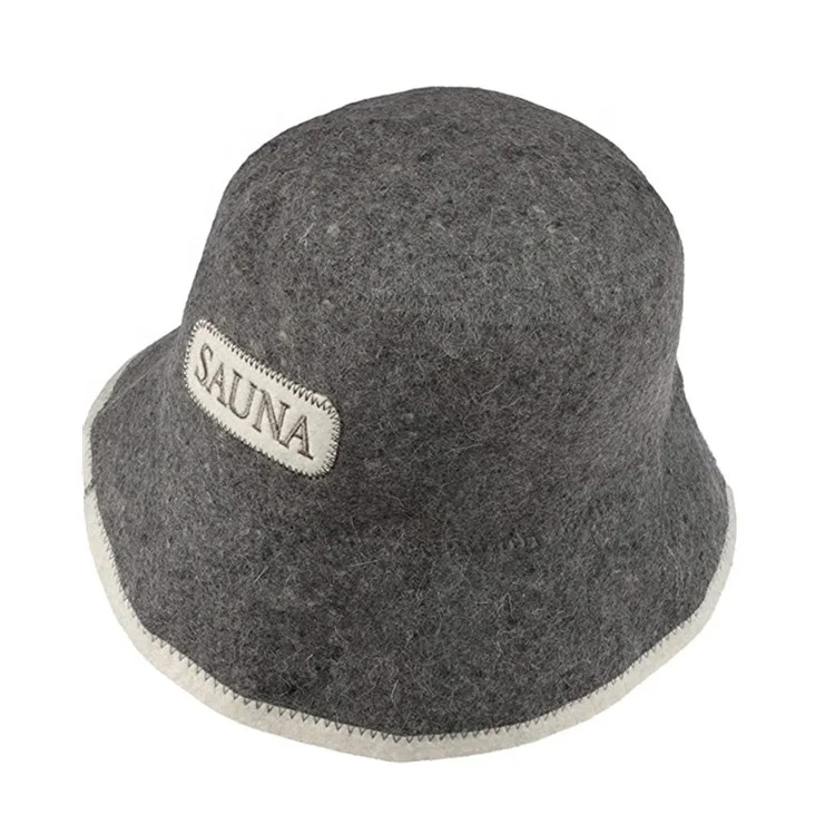 Wool Felt Sauna Hat for Men and Women, Heat Resistant Shower Cap for Men and Women, Head Protection