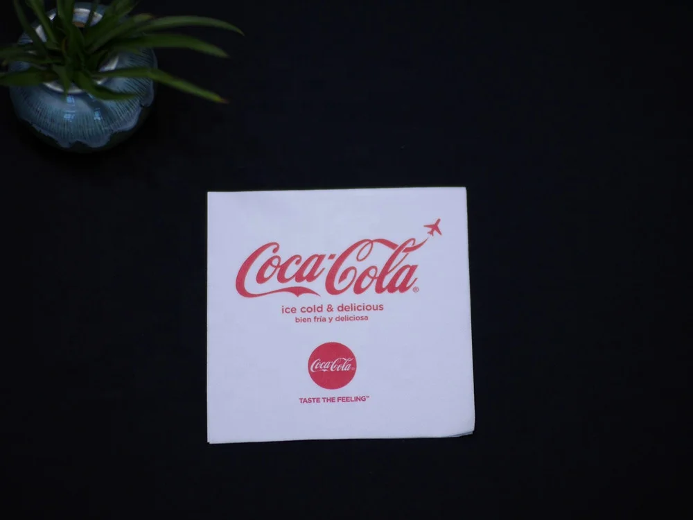 Высокое качество 18gsm 2 слоя ресторане дорогие салфетки бумажные салфетки с логотипом салфетки Бумага для печати