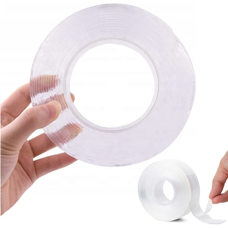 Clear Multipurpose Reusable Mounting 9.85ft Ivy Grip 5M Double-sided Adhesive Nano Double Sided Tape Heavy Duty