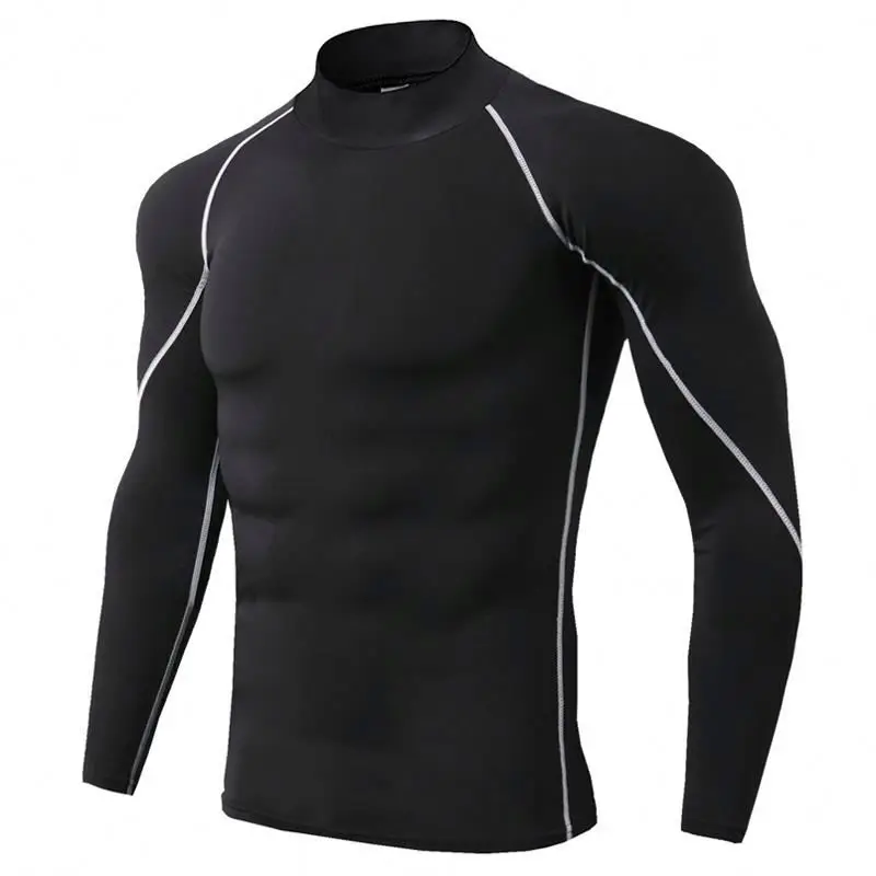 
Quick Dry Plus Size Long Sleeve Rash Guards T Shirt Men 
