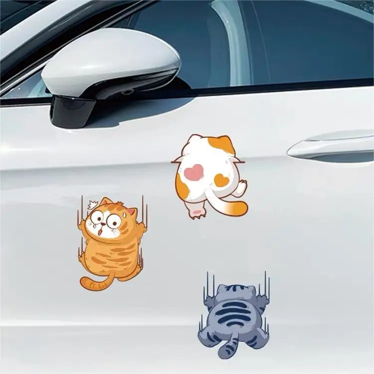 Custom Car Decals Magnet Vehicle Sticker Cool Die Cut Logo  Removable Sign Bumper Stickers  for Truck