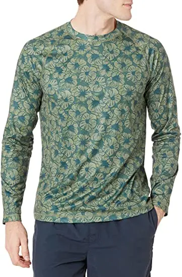 Индивидуальный логотип реглан мужской купальный костюм с защитой от ультрафиолета 50 +, защита от ультрафиолета, с защитой от УФ-лучей на открытом воздухе Рыбалка Футболка с длинными рукавами