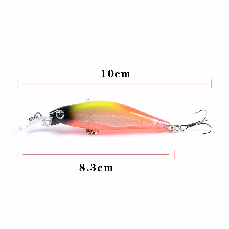 Fishing Tackle Reflective Minnow Bait   8cm/6.3g Submerged Bionic Bait False Bait Plastic Hard  Fishing Lure
