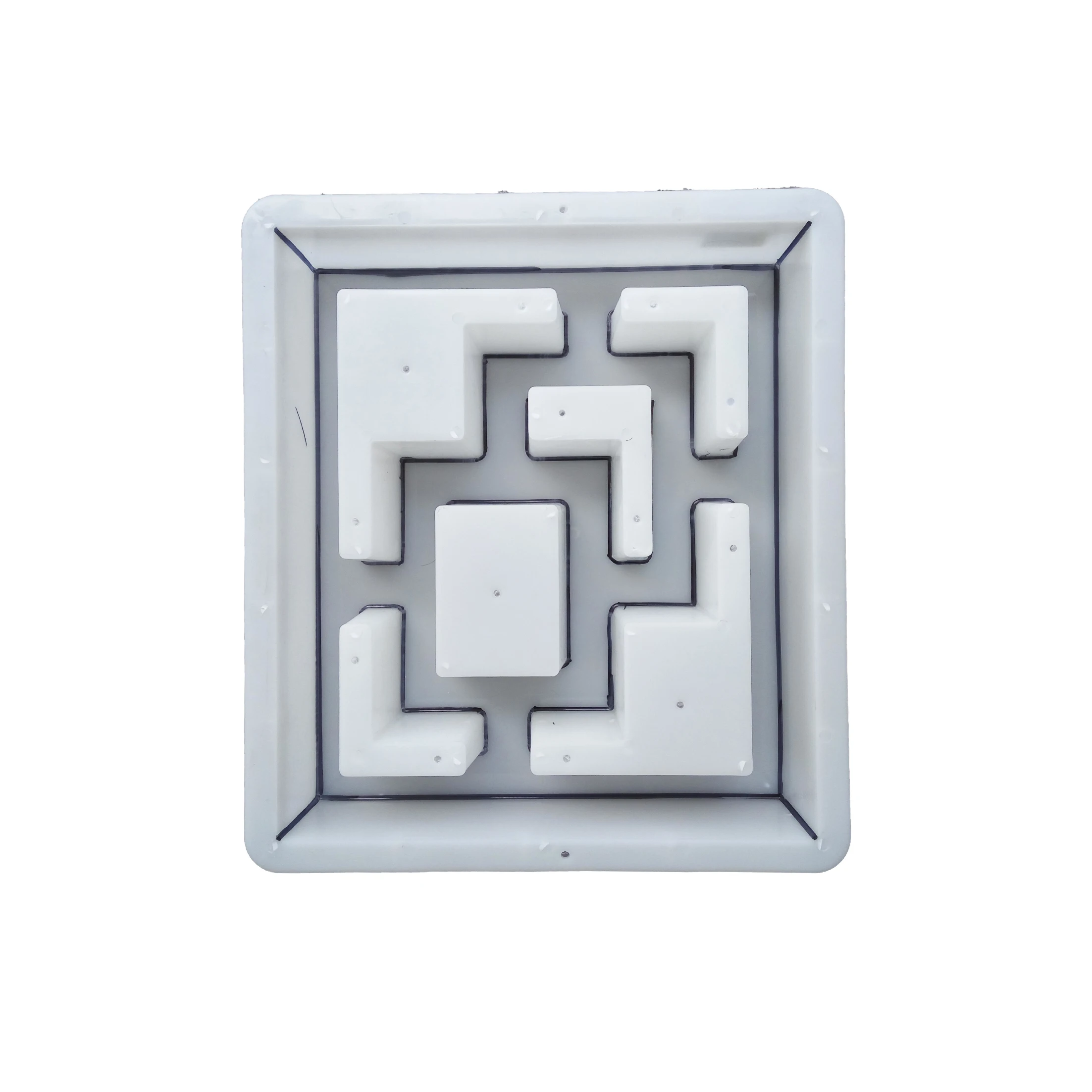 Unique design hot selling antique copper coin sunflower hollow flower window concrete injection plastic moulds