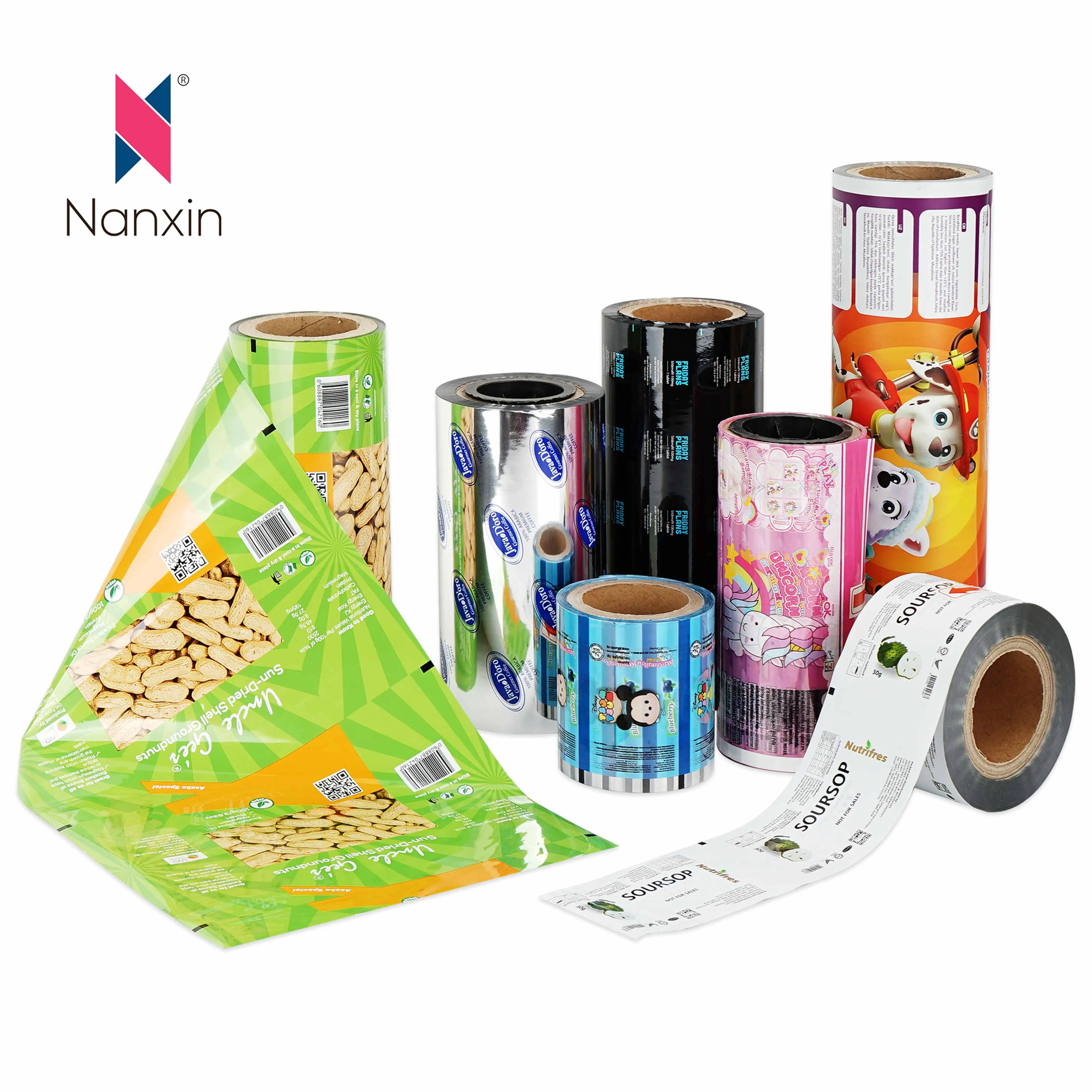 Custom Printing Factory Food Grade Packaging Roll Stock Laminated Foil Plastic Packaging Film Roll For Potato Chips/Snack/Coffee