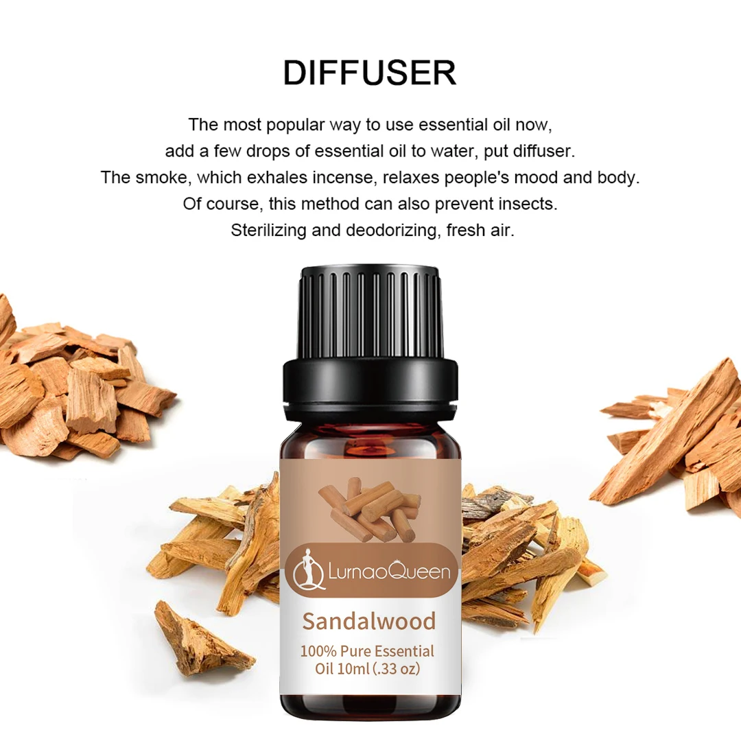 Sandal Wood Essential Oil 100% Natural Hot Sale Private Label Essential Oil Skin Care Essential Oil Vendors