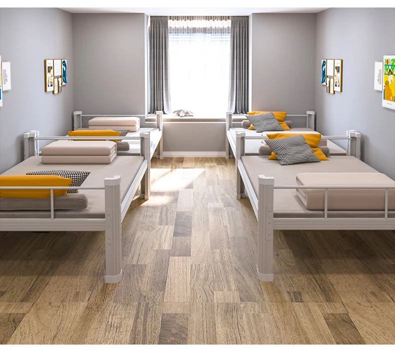 The latest design of large size metal bed can be custom sized individual metal bed