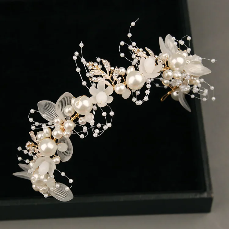 Wholesale elegant wedding crystal bridal hair accessories flower hair decorations