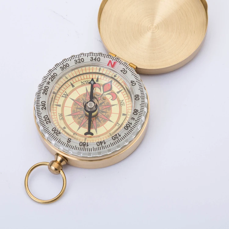 Best selling Promotional Gifts Fashion Camping Antique Copper Compass