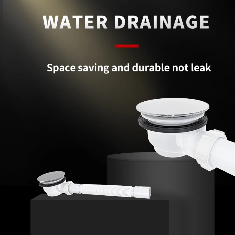 Hydrorelax Bath Sink Drain Shower Room Drain Floor Plastic Shower Tray Drainer