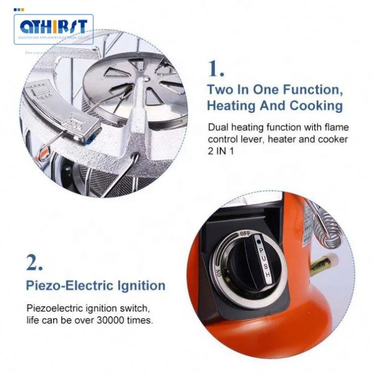 Portable Propane Heater Infrared Gas Heaters Gas Room Heater with Castors