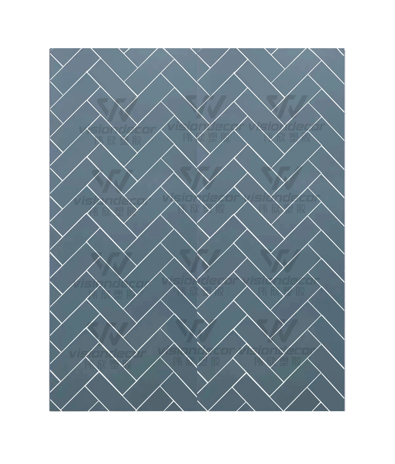 Grey marble like PVC wall cladding with perfect jointing