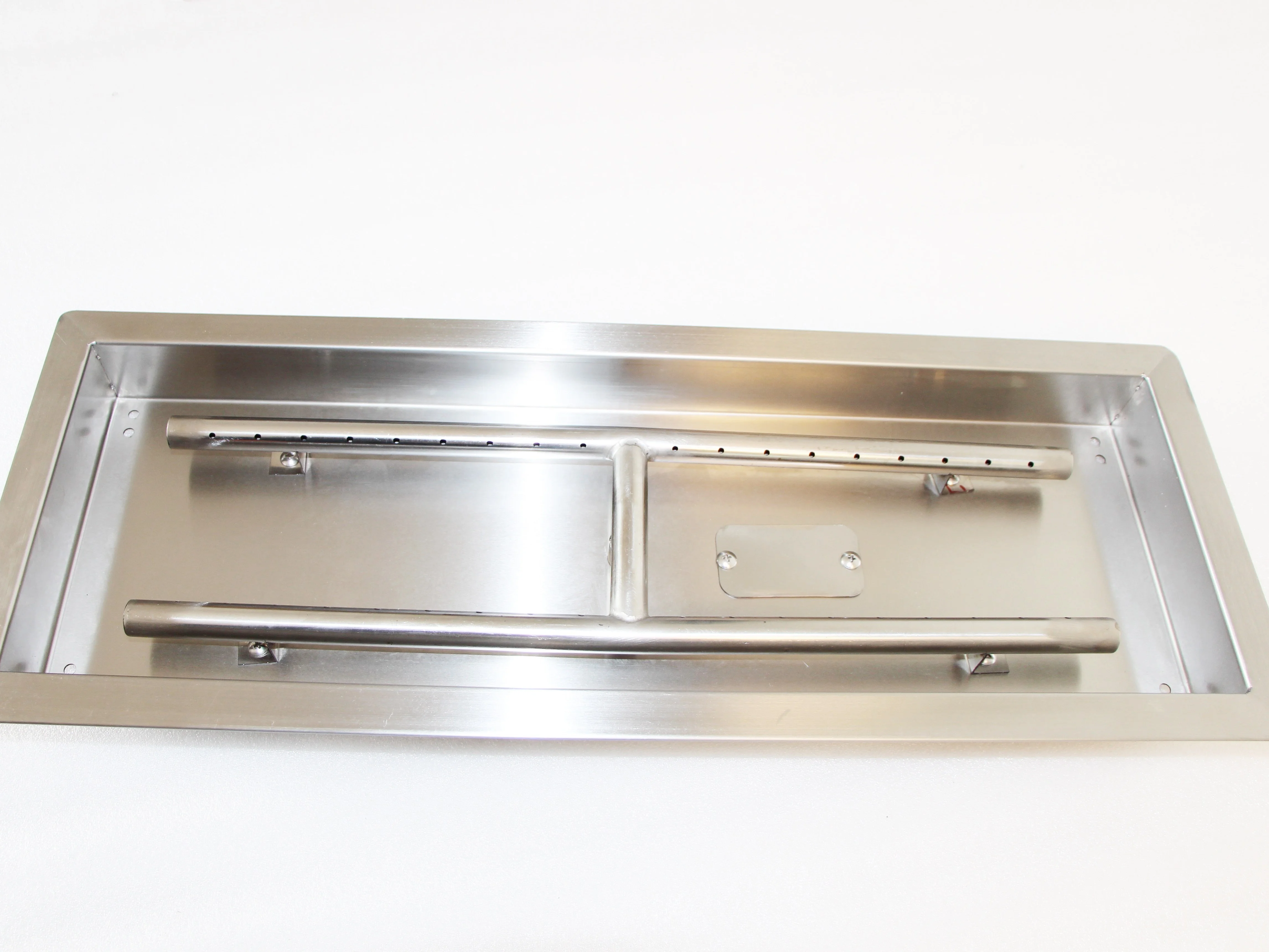 Outdoor 36 in.Trough Gas drop-in firepit bowl with T burner, fire pit burner kit