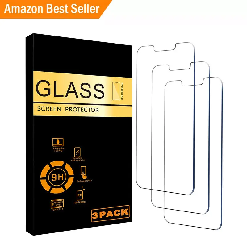 Screen Protector For iPhone 15 14 13 Pro Max For iPhone 12 Pro For iPhone 11 X XR 7 8 Tempered Glass Screen Protector