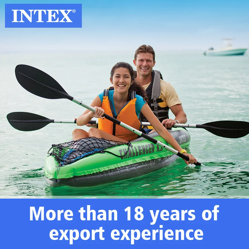 INTEX 68306 CHALLENGER K2 KAYAK Inflatable Rowing Boat set For Sport Gaming Outdoor inflatable boat on water sport Boat