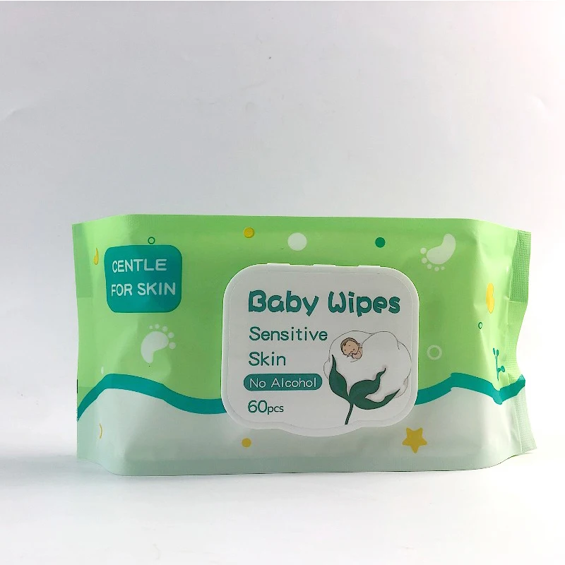 60pcs Wholesale disposable baby wipes