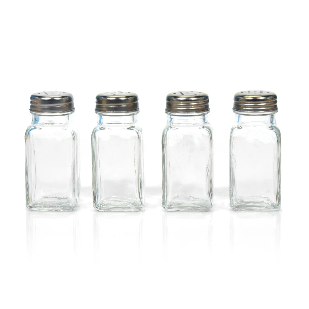 kitchen salt pepper storage glass spice bottle jar
