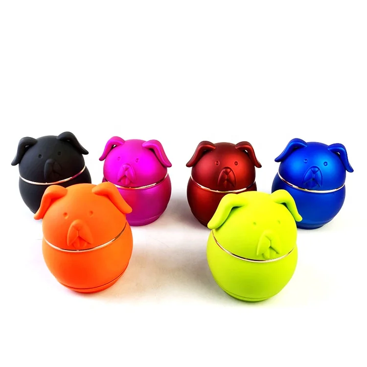 New Arrival Animal Shape 4 Layers Metal Zinc Alloy Tobacco Custom Grinder Herb Mill Smoke Grinder