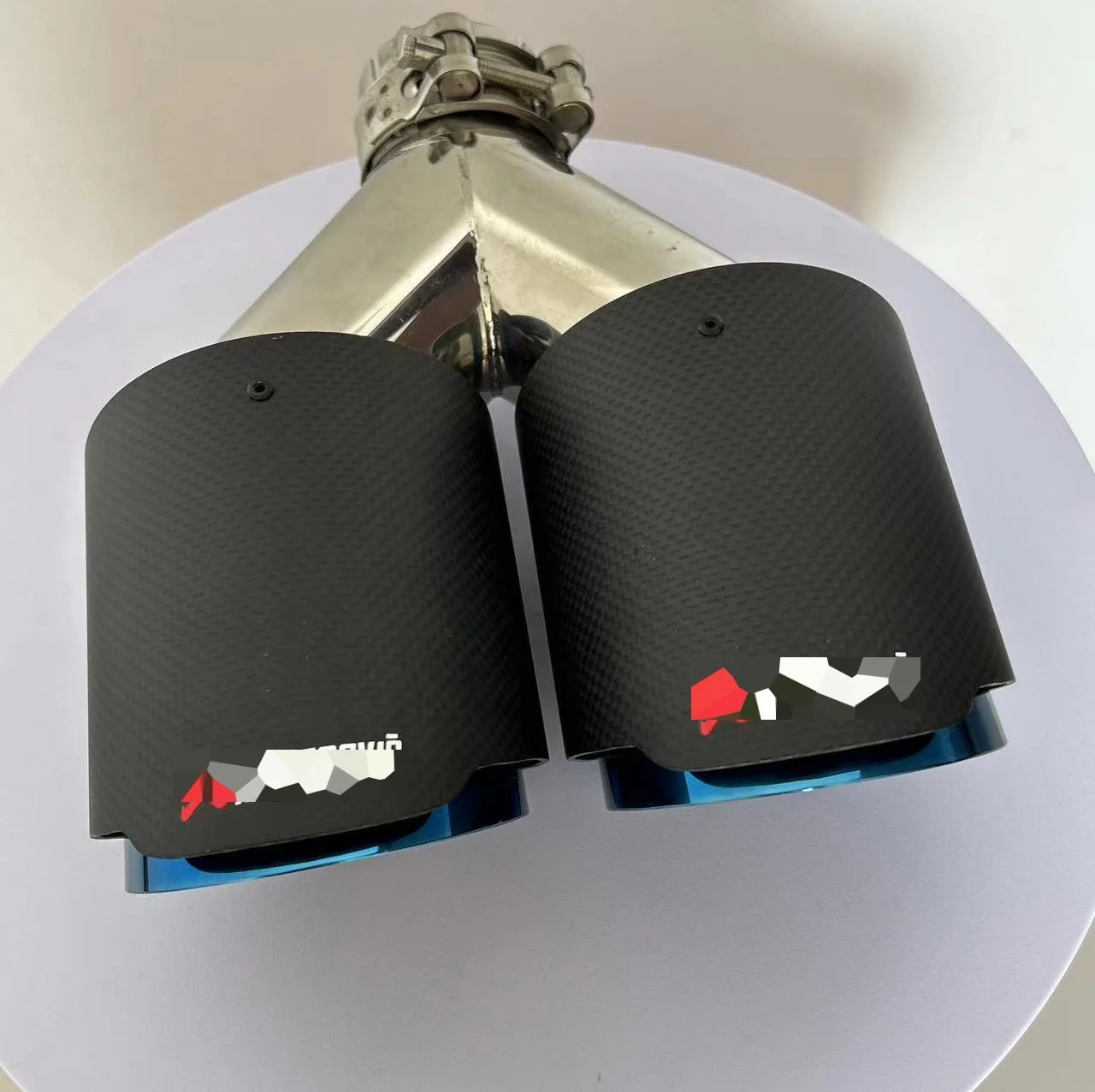 Stainless Steel Muffler for Bmw Chrom Exhaust Dual Tips Factory Customize M Performance Black Carbon Fiber