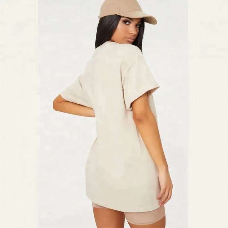 
Custom Apparel Oversized Boyfriend T Shirt Women Crew Neck Tee Shirts Blank Tall 