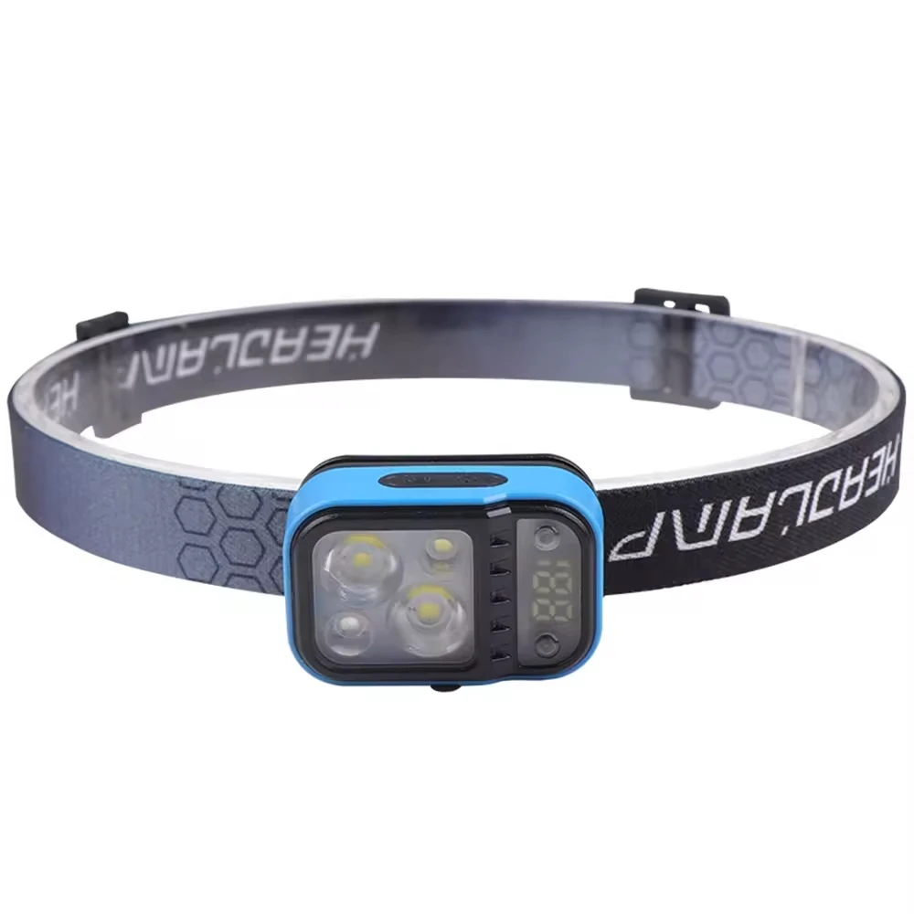 New Super Bright 4 Modes Adjustable White Red Light Motion Sensor Usb Rechargeable Torches Tactical Flashlights Led Headlamp