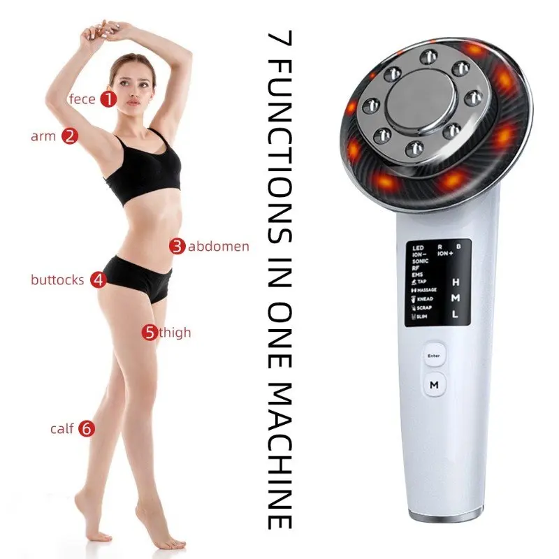 beauty red led light rf skin care ems skin rejuvenation tightening skin lifting vibration fat burner weight loss massager