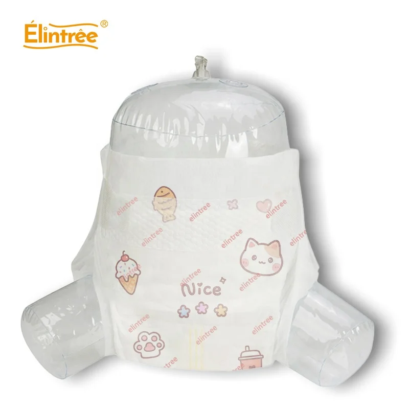 Elintree High Quality Ultra Thin Disposable New Born Baby Diapers High Absorption Nappies Wholesale