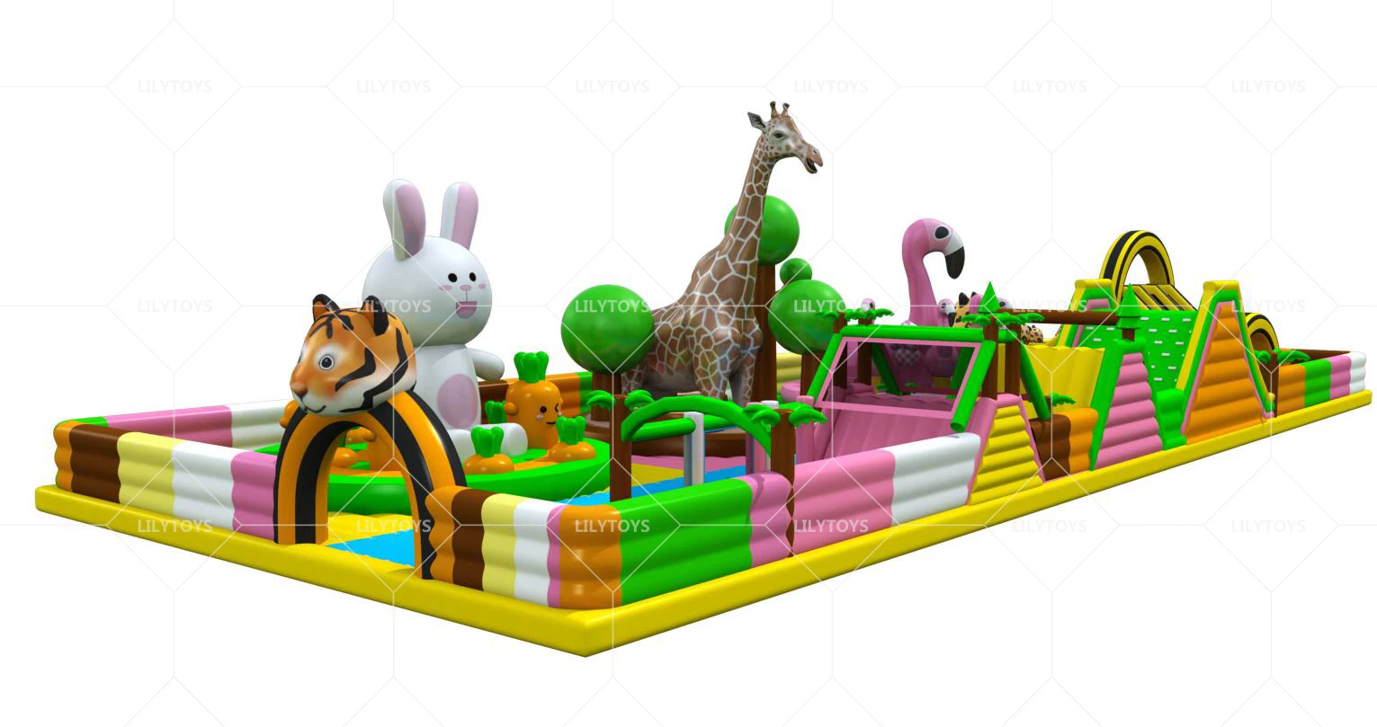 Lilytoys дешевый наружный/внутренний надувной батут парк развлечений надувные тематические парки для продажи