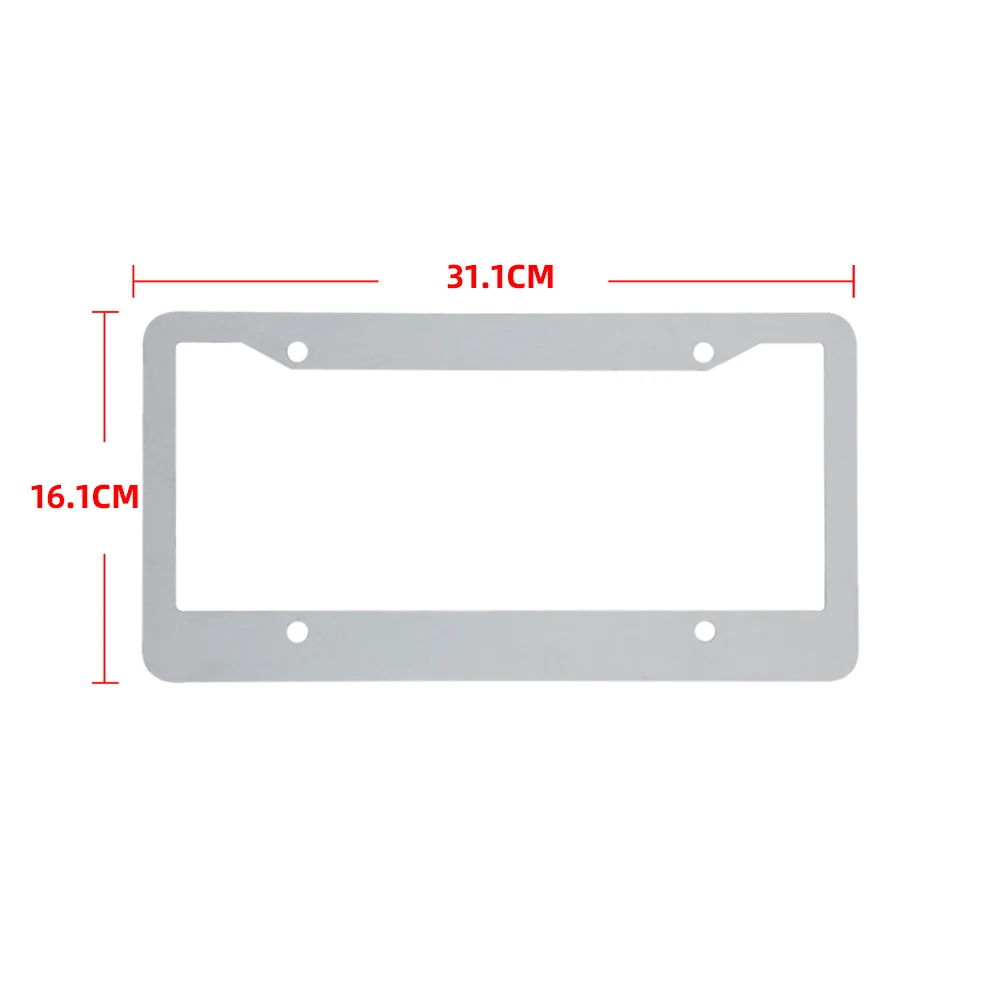 Subbank Sublimation license plate frame heat transfer custom logo aluminum blank license plate frame