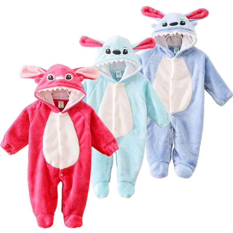 Custom Clothing Winter Rabbit Newborn Baby Kids With Zipper For Baby Hooded Romper