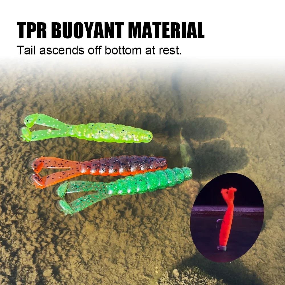 Spinpoler Diver Grub Twin Tail Salted Fishing Lure Floating Soft Plastic TPR Bait Ned Rig Grub Silicone Wobbler Saltwater Tackle