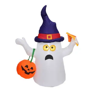 Fast Inflation Outdoor Inflatable with Build-in LEDs Hat Halloween Decoration Hugh Inflatable Ghost halloween pumpkin