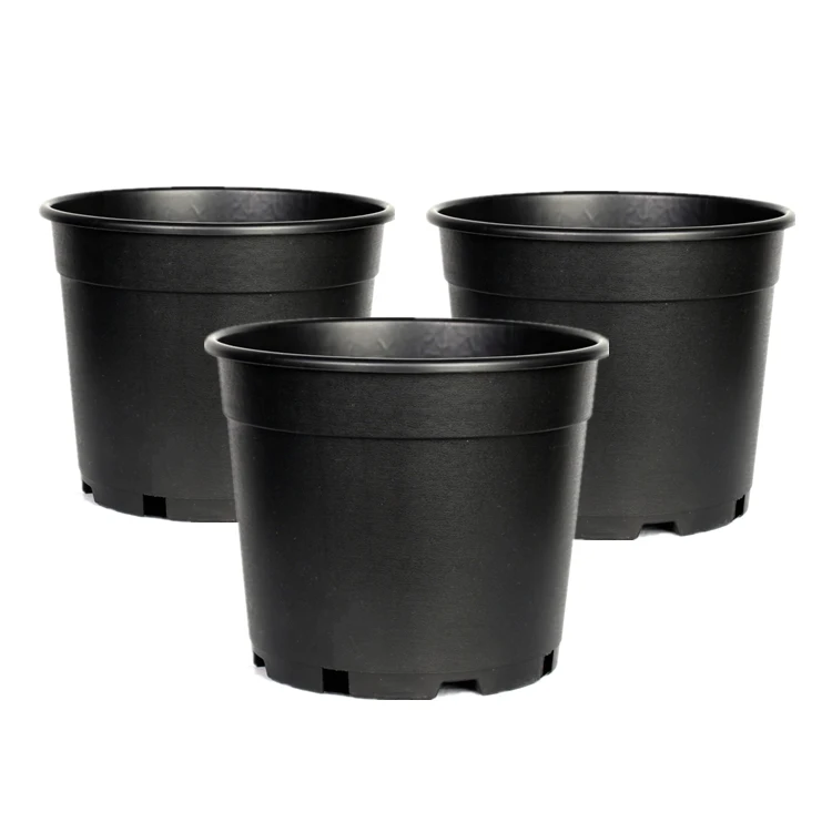 
China Wholesale Large 1 2 3 4 5 6 7 10 15 Gallon Recycled Square Round Flower Garden Nursery Plastic Pots For Plants 