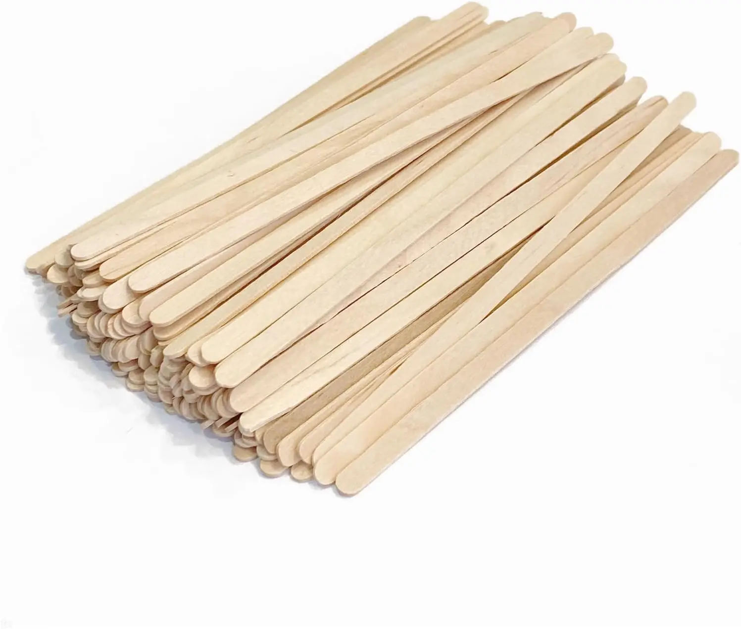 100pcs 5.5inch Bamboo Wooden Beverage Mixer Coffee Drink Stirrers Stir Sticks for Coffee & Cocktails