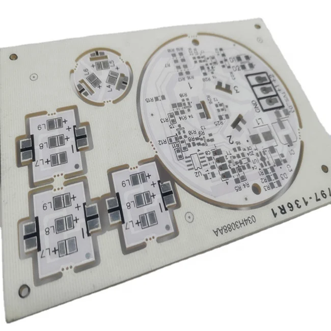 PCB for Led Bare MCPCB Aluminum Customized Silver Gold Custom Copper Flash Surface Board Material Origin Plated GUA Size Hole