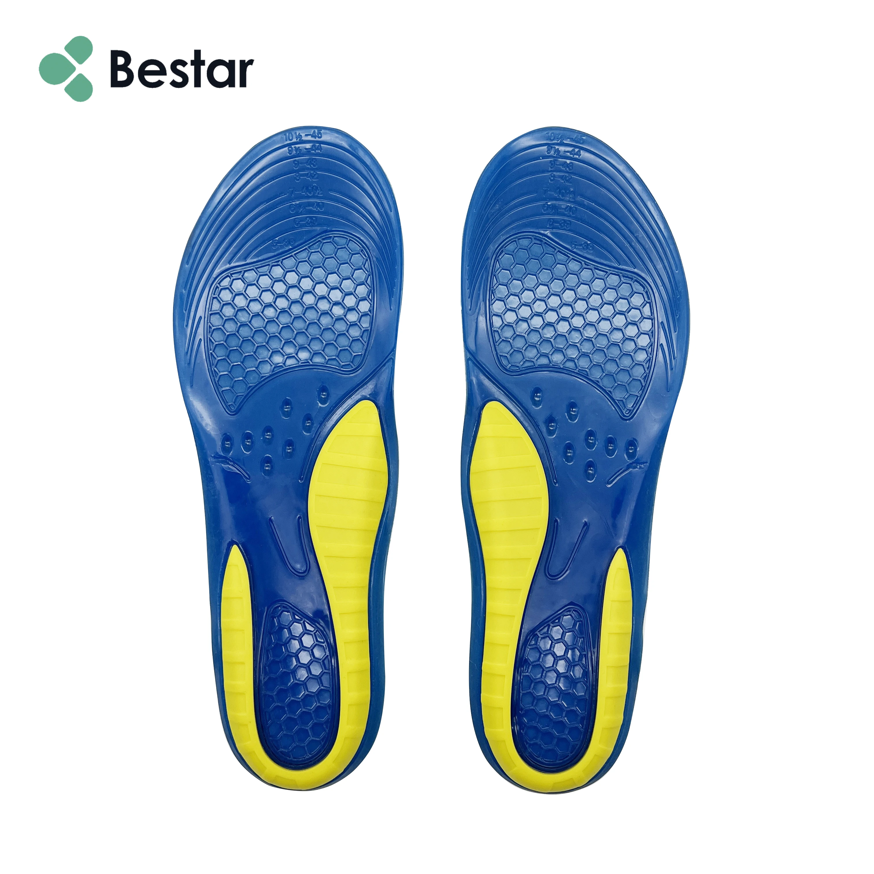Sports Massaging Silicone Gel Insoles Arch Support Orthopedic Plantar Running Insoles For shoes