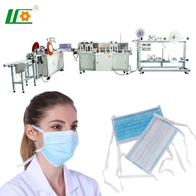 Automatic Face Mask Making Machine sponge medical surgical mask tie-on mask machine