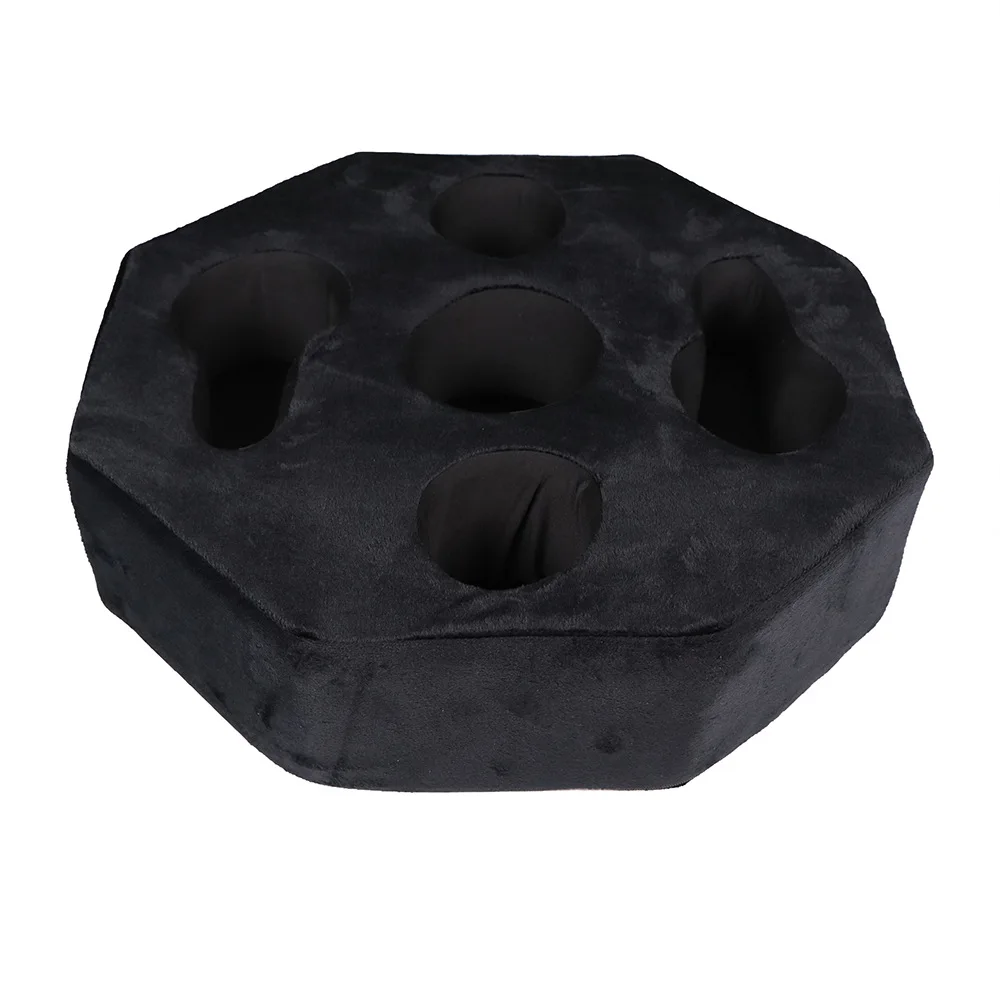 Sofa Buddy Hexagon Cup Cozy Pillow Convenient Couch Caddy Foam Filled Couch Coaster for Car and Beach Use