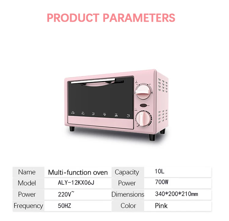 Commercial 10L 700W Electric Pizza Oven For Restaurant