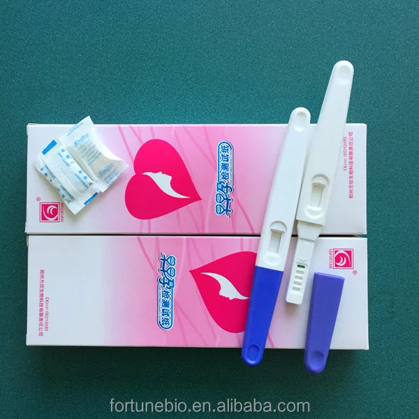 
Colloidal Gold Pregnancy Methodology Test Early Detection 25 mIU/ml HCG Testing Kit Midstream Pregnancy Test 